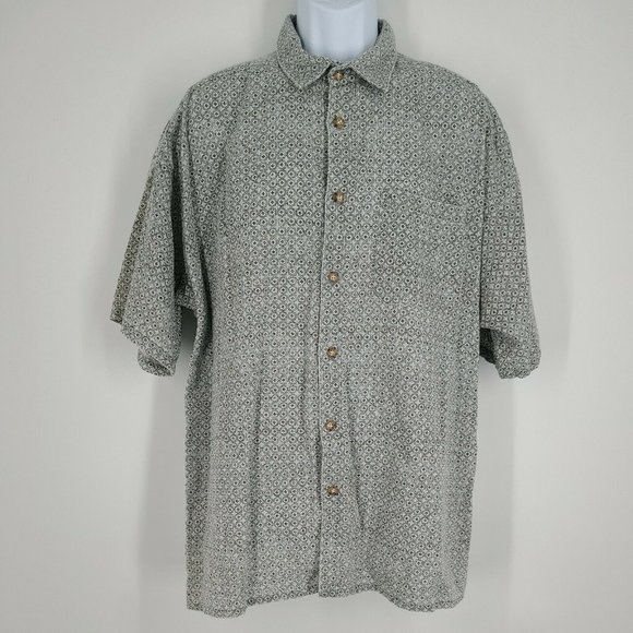 MAXX FM 90s Vintage Men's Size XL Shirt Camp Abstract Made USA Cotton Button Up - Picture 1 of 8